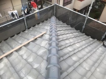 生駒市の大屋根の工事完成