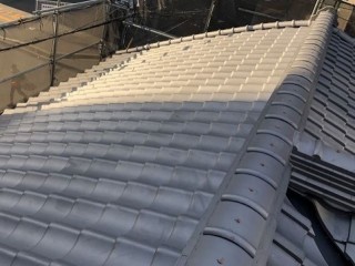 奈良市の瓦屋根施工後