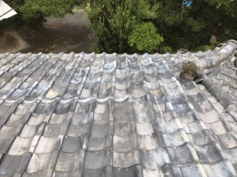工事を始める前の和瓦屋根