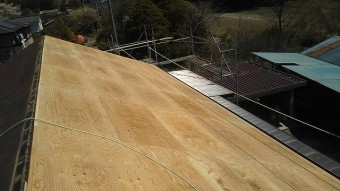コンパネ張り