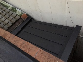 立平葺き完成の屋根