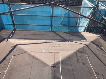 TAJIMA社の防水紙と足場