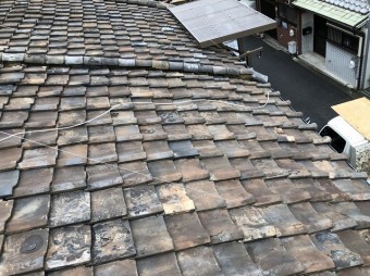 奈良市 雨漏り和瓦 施工前