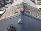 横葺き工法で葺き替え