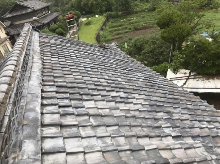 工事を始める前の和瓦屋根