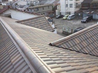 スレート瓦設置