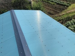 大和郡山市の青色トタン波板屋根の無料点検