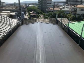 ガルテクト設置の屋根