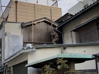 奈良市 リブ板張り 完成