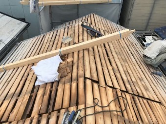 平群町 瓦の解体