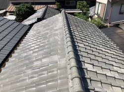 田原本町で雨漏りの瓦屋根