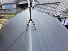 屋根材を設置した様子