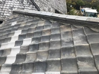 大和郡山市 棟瓦の取り直し工事 施工後