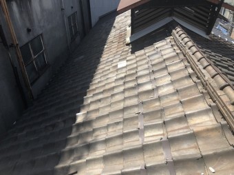 工事前の越屋根の様子