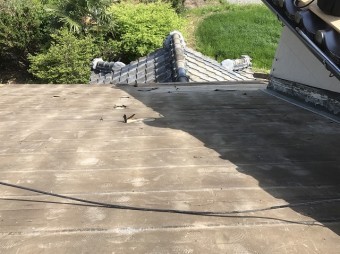瓦撤去