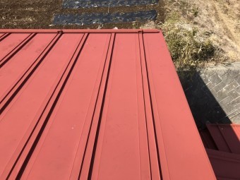 工事前のトタン葺きの屋根