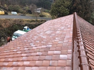 葺き直し完了後の屋根