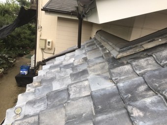 工事前の下屋根の様子