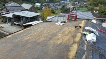 太陽熱温水器撤去