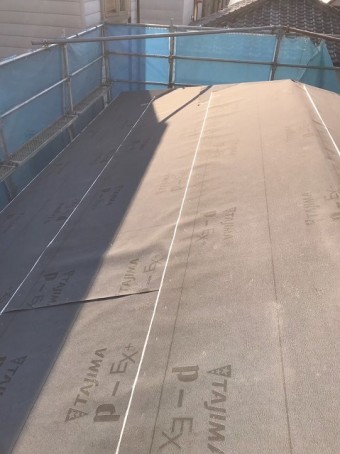 TAJIMA社の防水紙と足場