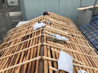 橿原市 垂木設置 不陸調整