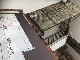 下屋部分のガルテクトの設置
