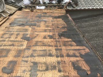 三宅町 トタン撤去 葺き替え工事
