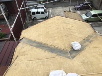 野地板設置