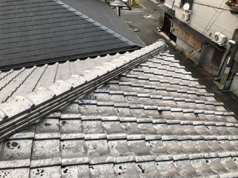 天理市 雨漏りの瓦屋根 無料点検