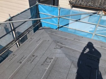 TAJIMA社の防水紙と足場
