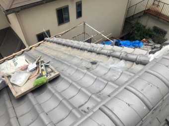 三郷町 複合型瓦屋根 部分補修