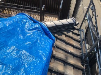 奈良市の屋根修理の応急処置
