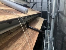 下屋と庇に増し張り