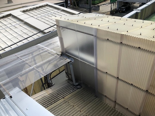 香芝市で物置 明り取り 雨樋補修をし工場の改修工事が完了しました 奈良市 生駒市の屋根工事 雨漏り修理は街の屋根やさん奈良店