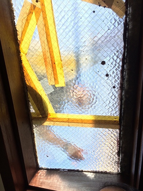 天窓ガラス破損