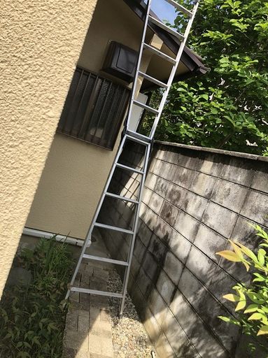 作業用はしごの設置