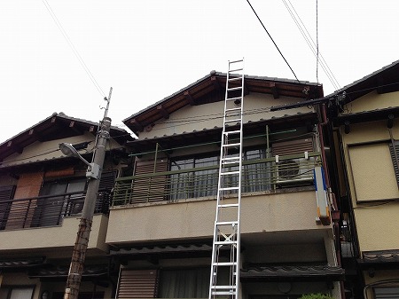 奈良市の和瓦屋根全景