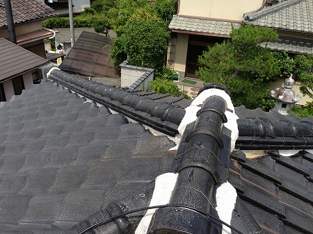 棟取り合い漆喰