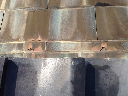 銅板一文字穴あき