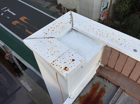 笠木板金サビ