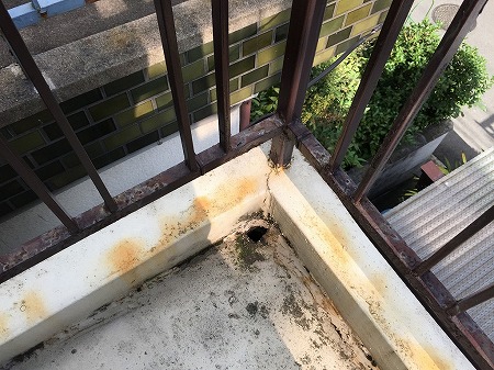 排水口まわりの劣化