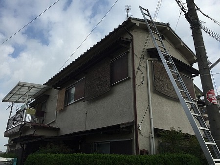 奈良市の瓦屋根全景