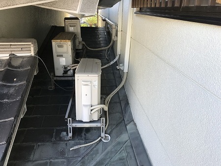 クーラーの室外機が大量設置