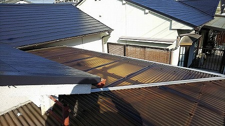 塩ビ波板施工前