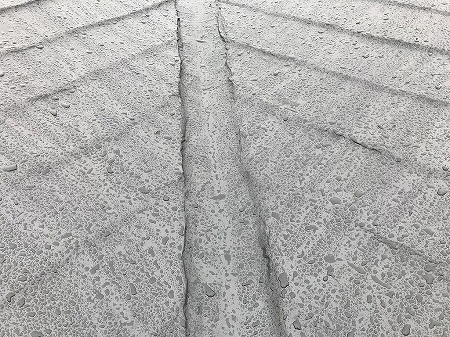 防水処理の谷部分