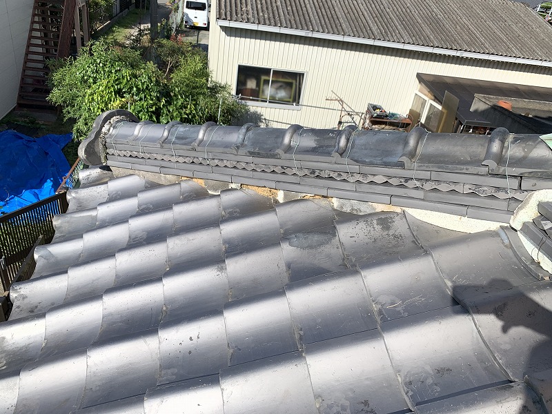 隅棟面戸漆喰剥がれ