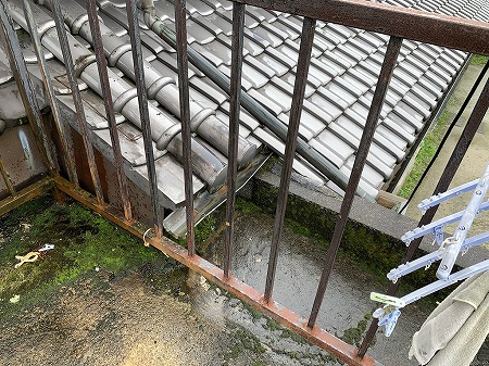 屋上屋根との取り合い