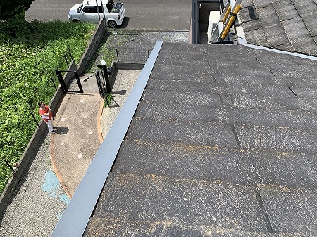 ケラバ付近の屋根劣化