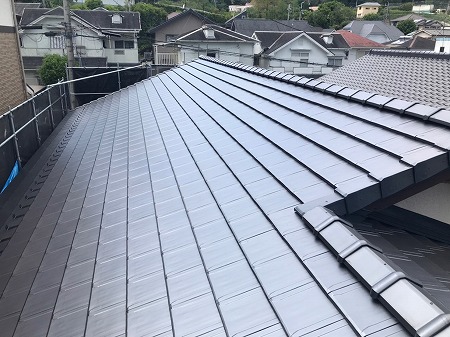 瓦葺上工事完了