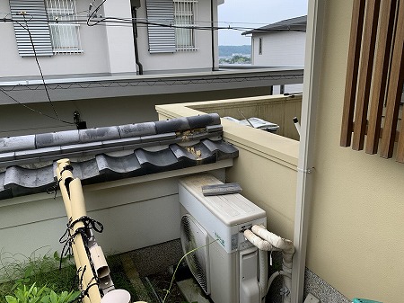 塀瓦ノシ瓦落下